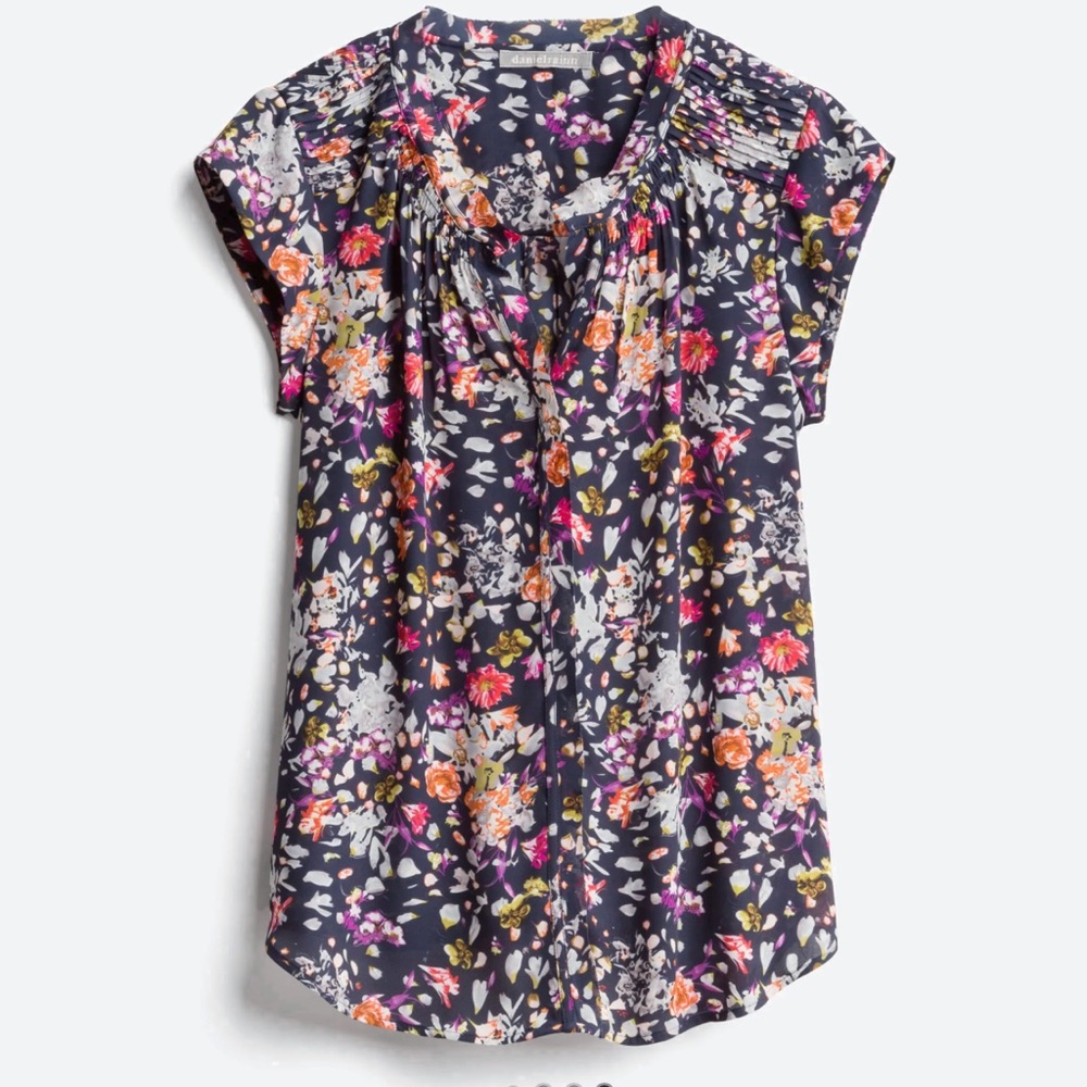 Daniel Rainn Bernal split neck blouse